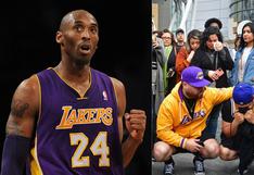 Fanáticos de Kobe Bryant se reúnen en sede de los Grammy para despedir a la leyenda del baloncesto