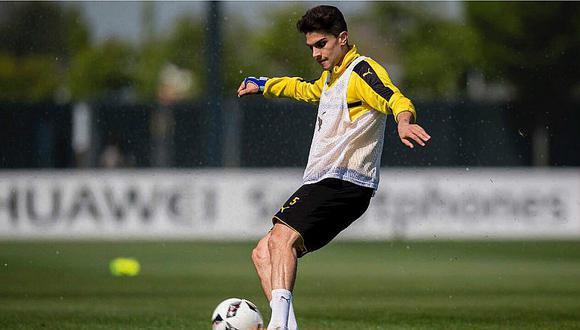 Borussia Dortmund: Marc Bartra volvió a entrenar tras atentado [FOTO]