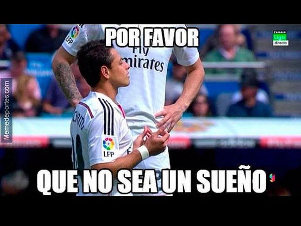 Champions League: Chicharito es víctima de memes tras triunfo del Real Madrid [FOTOS]