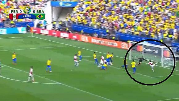 Perú vs. Brasil: Luis Abram estuvo a centímetros de marcar el primer gol | VIDEO