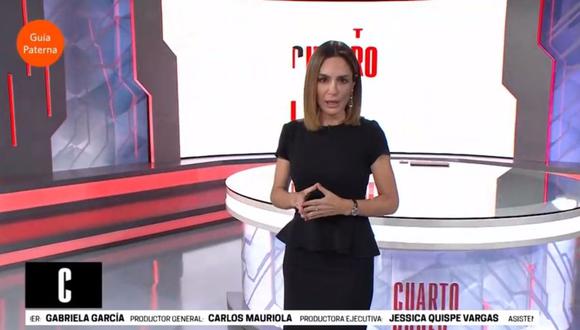 Mávila Huertas es la nueva imagen de "Cuarto Poder". (Foto: Captura de América Tv)