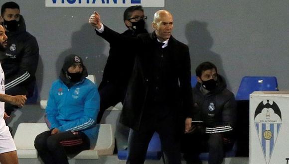 Zinedine Zidane también quedó eliminado de la Copa del Rey (Foto: EFE)
