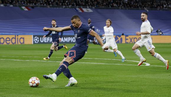 Kylian Mbappé tuvo el primer gol del PSG vs. Real Madrid. (Foto: Reuters)