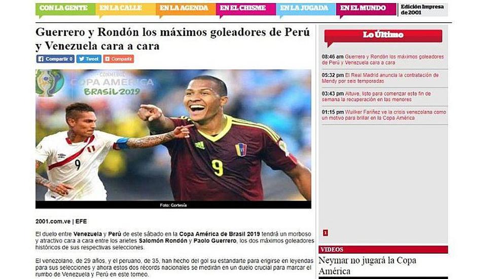 Perú vs. Venezuela EN VIVO: así reacciona Venezuela horas previas al duelo en la Copa América 2019 | FOTOS