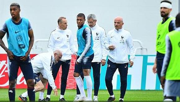 Selección peruana: Kylian Mbappé dejó entrenamientos por una lesión