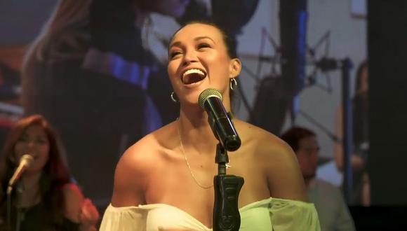 Angie Arizaga debutó como cantante con popular tema afroperuano. (Foto: Captura)
