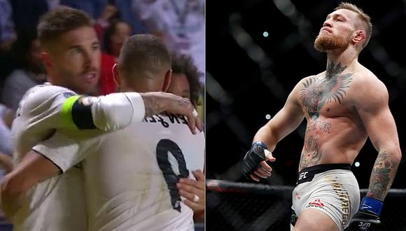 Sergio Ramos imitó a Conor McGregor tras anotar de penal