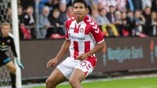 Edison Flores fue titular en empate de Aalborg en Dinamarca