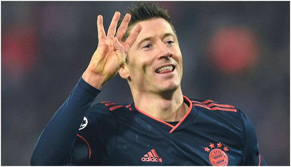 Edad 31: Robert Lewandowski juega en Bayern- Valor de mercado 75,7 millones de dólares (Foto AFP)