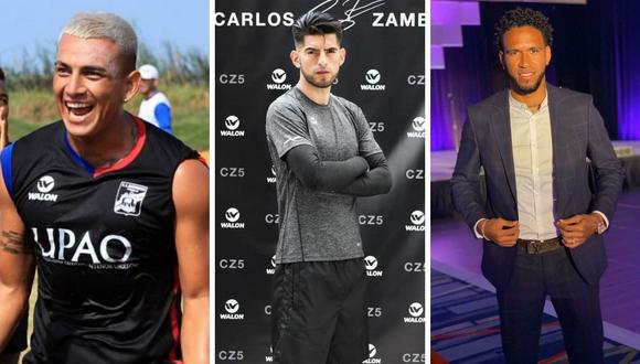 Eduardo Rabanal, Carlos Zambrano, Pedro Gallese y otros futbolistas que fueron 'ampayados' en comprometedoras situaciones con mujeres. (Composición: Instagram)