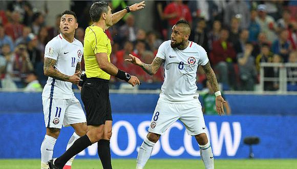 Arturo Vidal desata toda su furia tras gol anulado a Chile [FOTO]