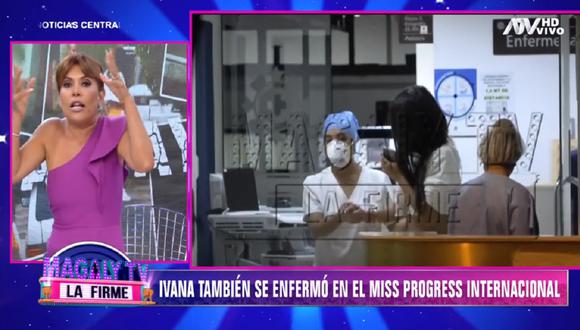 Magaly Medina critica a Ivana Yturbe por infringir el estado de emergencia. (Foto: Captura ATV)