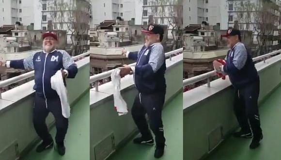 Facebook viral: el pegajoso baile de Diego Maradona en la previa del Newell's vs. Gimnasia | VIDEO
