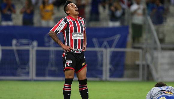 Selección peruana: Christian Cueva preocupa en Sao Paulo