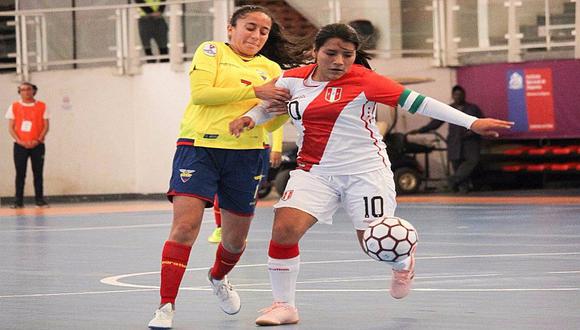 Perú cayó 3-1 con Ecuador en Sudamericano de Futsal Femenino sub-20