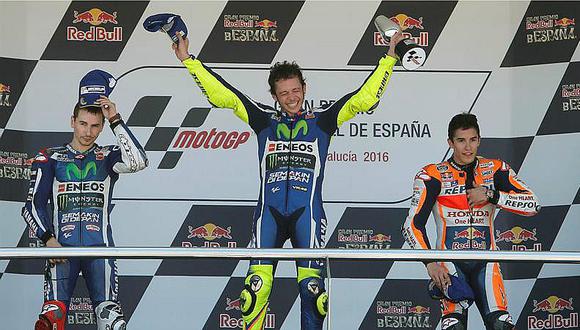 ​Valentino Rossi suma su primer triunfo en el Gran Premio de España