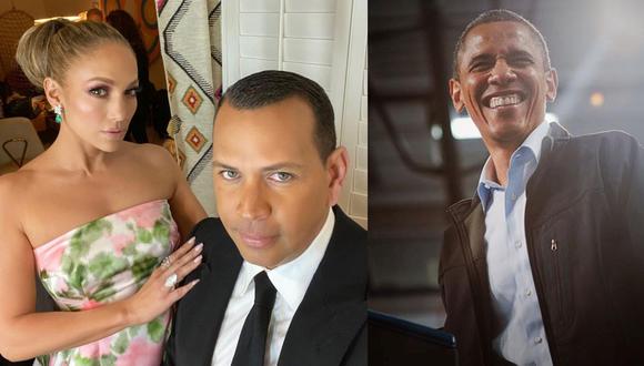 Jennifer López y Álex Rodríguez recibieron un regalo especial de Barack Obama. (Foto: @arod/@barackobama)
