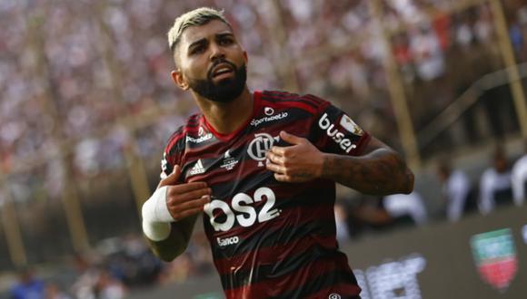 Gabriel Barbosa marcó un doblete en la final River-Flamengo | Foto: EL BOCÓN