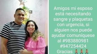 Hijo de José Velásquez se encuentra mal de salud y esposa pide ayuda en redes [FOTO]