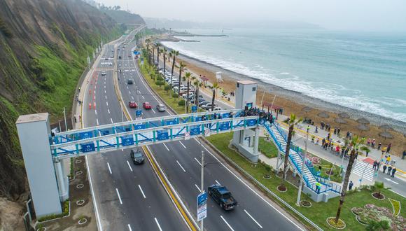 Infraestructura contó con una inversión de más de S/3 millones y brindará un acceso adecuado a los más de 149 mil visitantes del circuito de playas de la Costa Verde. (Foto: Municipalidad de Lima)