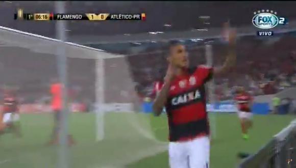 Flamengo: Paolo Guerrero marcó ante Atlético Paranaense [VIDEO]
