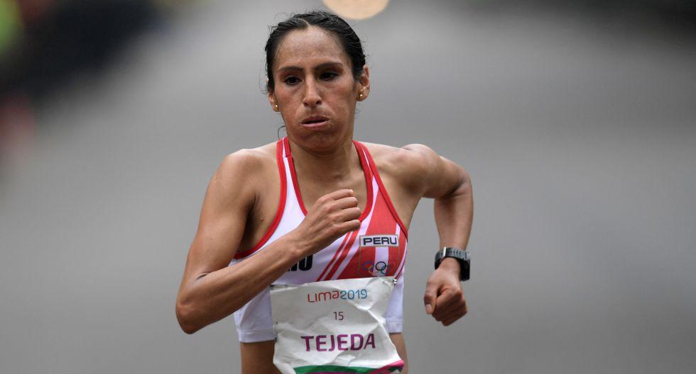 Gladys Tejeda - Atletismo – Maratón. (Foto: AFP)