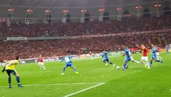 Inter - Cruzeiro: Paolo Guerrero sufrió golpe a los dos minutos y causó preocupación | VIDEO