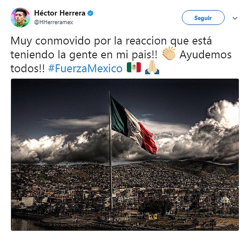 Futbolistas del mundo envían mensajes de aliento tras terremoto en México [FOTOS]