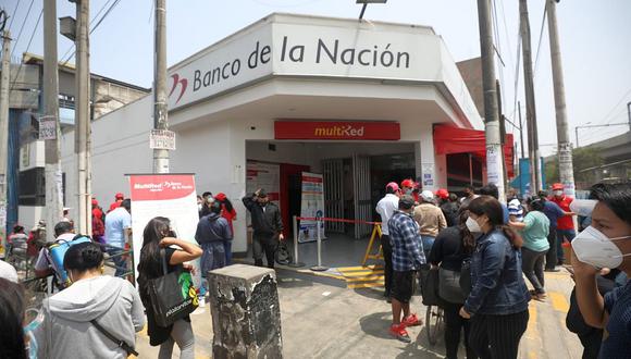 El Banco de la Nación suspendió el cobro del bono a través de la banca celular. (Foto: GEC)