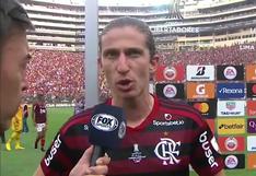 Flamengo Campeón de Copa Libertadores | Filipe Luis se quejó en vivo del campo del estadio Monumental | VIDEO