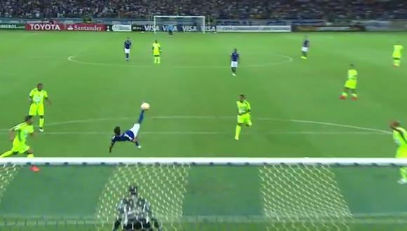 Mira el espectacular gol de chalaca que hizo un jugador del Cruzeiro [VIDEO]