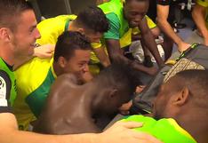 ​Cristian Benavente formó parte de celebraciones de FC Nantes tras triunfo en la Ligue 1| VIDEO