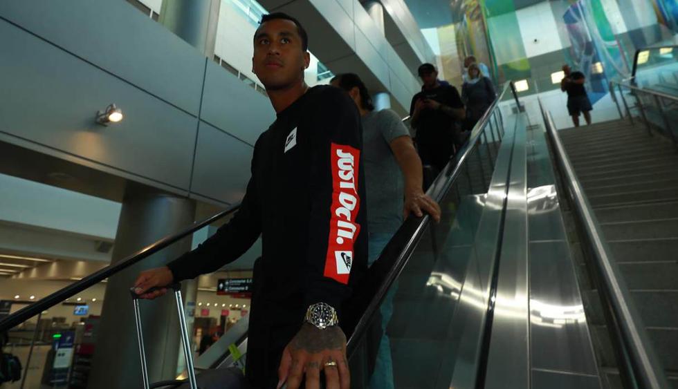 Cristian Benavente, Miguel Trauco, Sergio Peña y Renato Tapia llegaron a Estados Unidos. (Foto: Daniel Apuy - GEC)