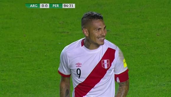 Perú vs. Argentina: el tiro libre que pudo acabar en gol de Guerrero [VIDEO]