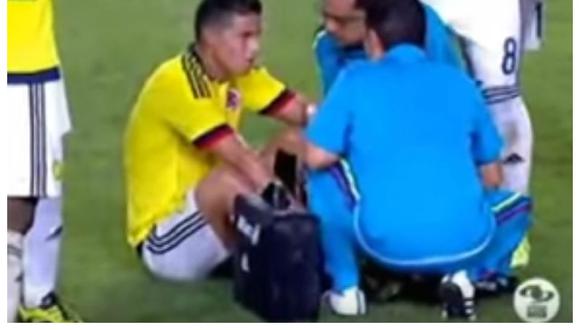 James Rodríguez: así se lesionó ante Carlos Zambrano [VIDEO]