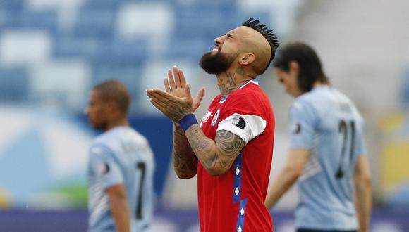 Arturo Vidal fue titular en el 1-1 de Chile vs. Uruguay por la Copa América. (Foto: Reuters)