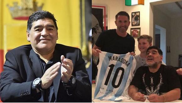 Robbie Keane y su grave error al publicar una foto con Diego Maradona