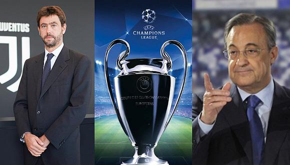 Juventus, Real Madrid y Bayern Munich buscan cambiar la Champions League