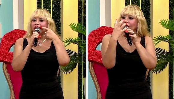 Susy Díaz cuenta que se le hincharon los labios cuando se los tatuó de rojo. (Foto: Captura América TV).
