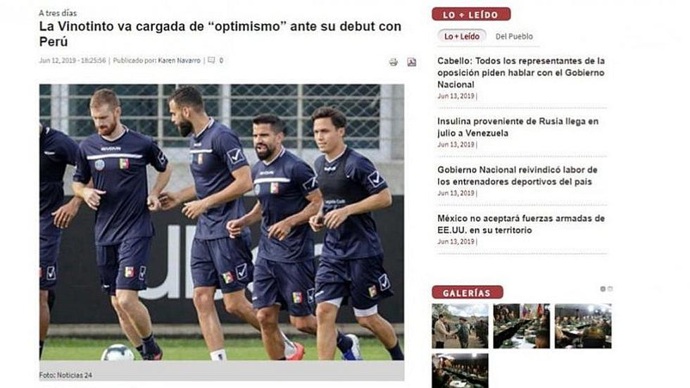 Perú vs. Venezuela EN VIVO: así reacciona Venezuela horas previas al duelo en la Copa América 2019 | FOTOS