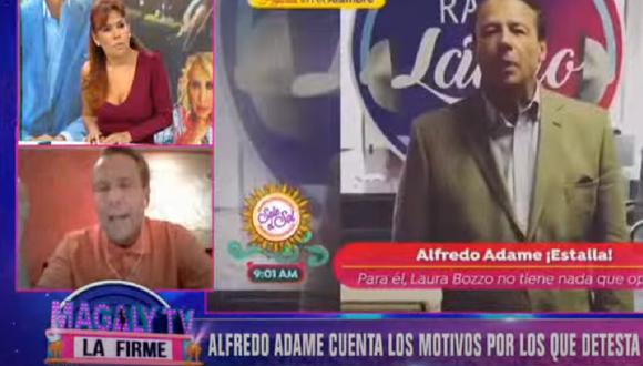 Magaly Medina y Alfredo Adame protagonizaron acalorada discusión. (Foto: Captura "Magaly TV: La Firme")