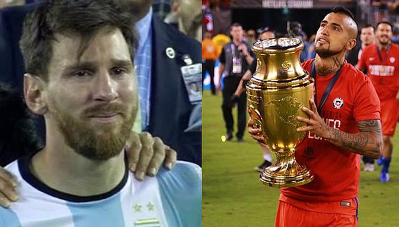 En Chile anuncian fichaje de Arturo Vidal burlándose de Lionel Messi