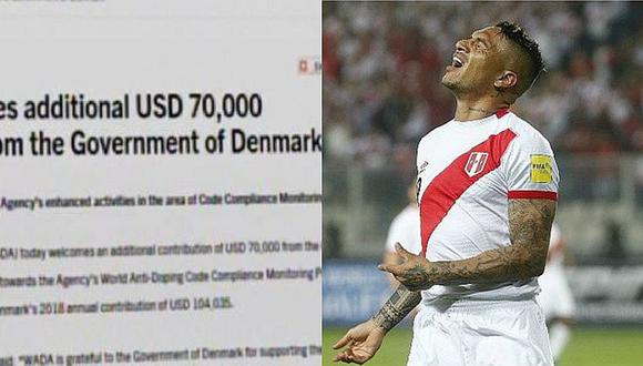 Selección peruana: así se explica la polémica donación de Dinamarca a la WADA