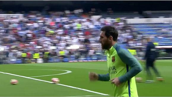 Real Madrid vs. Barcelona: Así calienta Lionel Messi antes del clásico