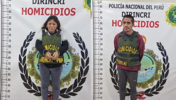 La Policía Nacional capturó en el asentamiento humano Primero de Mayo, en Puente Piedra, a Kelly Rojas Páucar (31) y Ángel Cigarrostegui Cavalier (36). (Difusión)