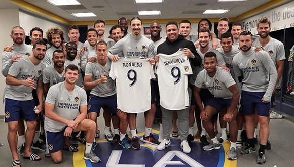 Ronaldo visitó las instalaciones de LA Galaxy y se encontró con Zlatan