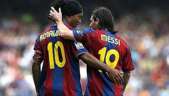 Ronaldinho elige a Lionel Messi como el mejor del mundo por encima de CR7
