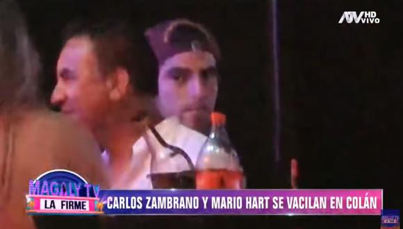 Carlos Zambrano celebró Año Nuevo junto a Mario Hart en Colán. (Foto: Captura de video)