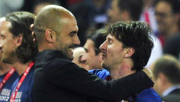 El elogio de Pep Guardiola a Lionel Messi, pese al gran estado de Sergio Agüero en la Premier League. (Foto: AFP)