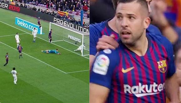 Barcelona vs. Real Madrid: Coutinho marca el 1-0 tras gran corrida de Alba